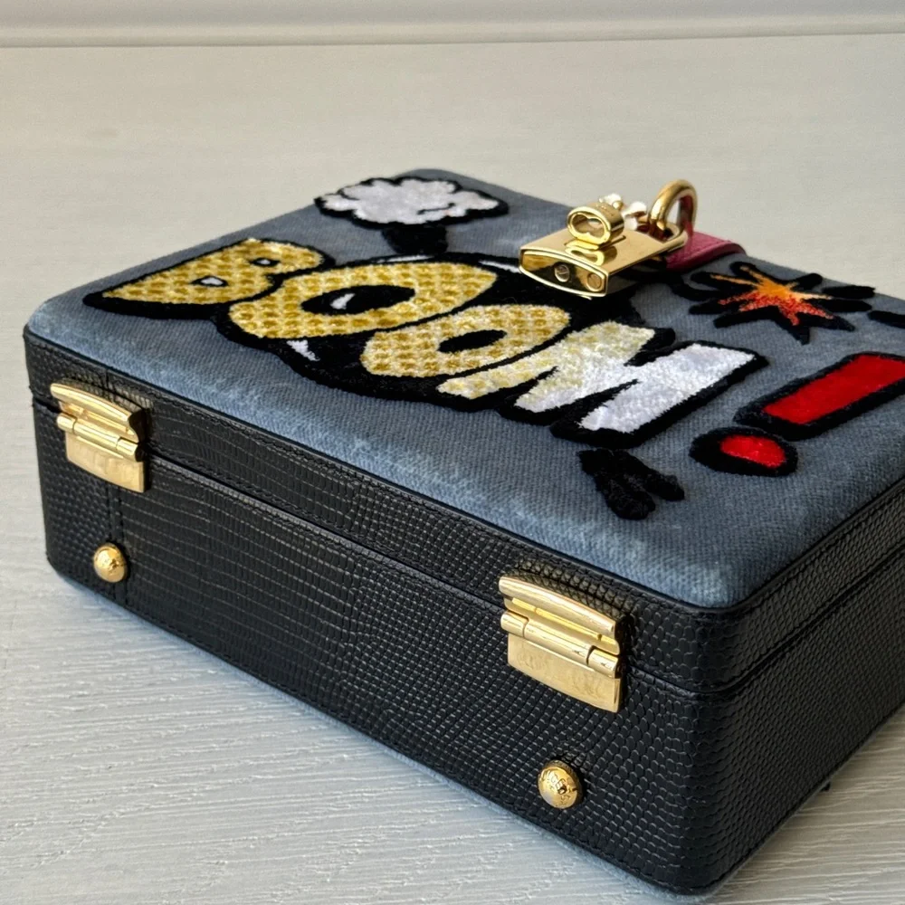Dolce Gabbana Dolce Box Velvet Boom Bag - Picture 7 of 10